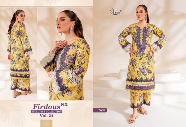 Shree Firdous Exclusive Collection Vol 24 Nx Cotton Pakistani Suits Collection